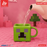 ⁦Mug Minecraft Creeper – Green 300ml⁩ - الصورة ⁦2⁩
