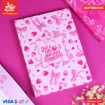 Notebook A5 - Strawberry Bows - 150 Pages
