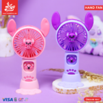 1Pc Random - Stitch Hand/Stand Fan Lighting - 1 Speed - Battery Recharging