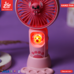⁦1Pc Random - Stitch Hand/Stand Fan Lighting - 1 Speed - Battery Recharging⁩ - الصورة ⁦2⁩