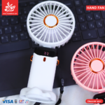 ⁦1Pc Random - Digital Hand Fan/Stand - 5 Speed - Battery Recharging⁩ - الصورة ⁦5⁩