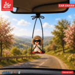 Polymer Clay Swinging Car Charm - Swinging Duck