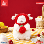 ⁦Toy Sheep Strawberry – 28cm⁩ - الصورة ⁦2⁩
