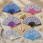 1Pc Random - Large Folding Hand Fan - Stitch