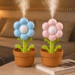 Mini Humidifier with LED - USB charging - 300ml Water Tank - 1pc Random - Flowers