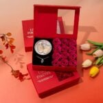 Creative Pearl Necklace Jewelry With Rose Gift Box and Gift Bag - Red Edition