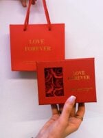 ⁦Creative Pearl Necklace Jewelry With Rose Gift Box and Gift Bag - Red Edition⁩ - الصورة ⁦9⁩