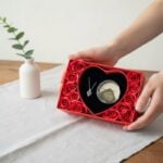 ⁦Exclusive Pearl Necklace Jewelry With Rose Gift Box - Heart Red Edition⁩ - الصورة ⁦3⁩