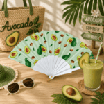⁦1Pc Random - Large Folding Hand Fan - Fruits⁩ - الصورة ⁦6⁩