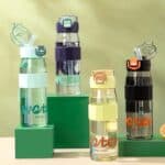 ⁦1Pc Random Acrylic Clear Water Bottle - 800ml⁩ - الصورة ⁦2⁩
