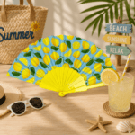 ⁦1Pc Random - Large Folding Hand Fan - Fruits⁩ - الصورة ⁦7⁩