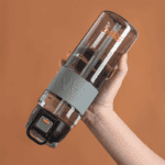 ⁦1Pc Random Acrylic Clear Water Bottle - Sports 680ml⁩ - الصورة ⁦3⁩
