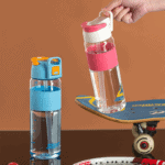 ⁦1Pc Random Acrylic Clear Water Bottle - Sports 680ml⁩ - الصورة ⁦4⁩
