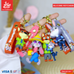 ⁦1Pc Random - Silicone Keychain Zootopia⁩ - الصورة ⁦2⁩