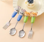 ⁦Set 2pc Zootopia - Disney Orignal stainless steel - Spoon+fork - Judy⁩ - الصورة ⁦7⁩