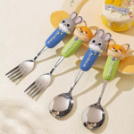 ⁦Set 2pc Zootopia - Disney Orignal stainless steel - Spoon+fork - Judy⁩ - الصورة ⁦4⁩