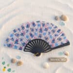 ⁦1Pc Random - Large Folding Hand Fan - Stitch⁩ - الصورة ⁦6⁩