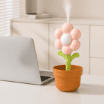 ⁦Mini Humidifier with LED - USB charging - 300ml Water Tank - 1pc Random - Flowers⁩ - الصورة ⁦2⁩