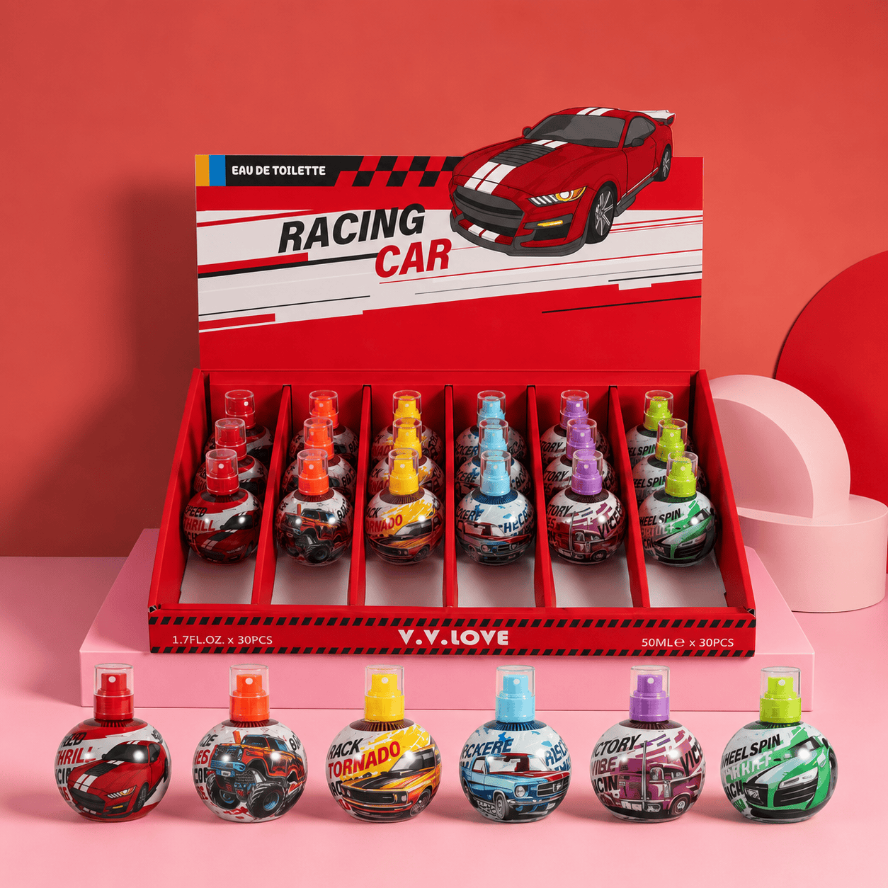 202 1Pc Random - Kids Perfume - Racing Car - الصورة 1