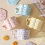 ⁦1Pc Random Ceramic Mug With Cute Animal Circle Pattern - 400ml⁩ - الصورة ⁦5⁩