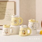⁦1Pc Random - 3D Ceramic Mug With Lid - Duck 400ml⁩ - الصورة ⁦2⁩