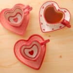 ⁦1Pc Random - Ceramic Mug & Coaster Heart - 300ml⁩ - الصورة ⁦4⁩