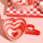 ⁦1Pc Random - Ceramic Mug & Coaster Heart - 300ml⁩ - الصورة ⁦5⁩