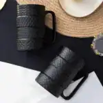 ⁦3D Ceramic Tyre Tire Mug 400ml⁩ - الصورة ⁦5⁩