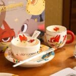 ⁦Luxurious Set Of 5pcs Disney Orignal - Ceramic Dinnerware with Portable Gift Box - Zootopia Nick⁩ - الصورة ⁦2⁩