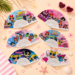 1Pc Random - Large Folding Hand Fan - Powerpuff