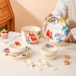 ⁦Luxurious Set Of 5pcs Disney Orignal - Ceramic Dinnerware with Portable Gift Box - Zootopia Judy⁩ - الصورة ⁦7⁩