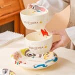 ⁦Luxurious Set Of 5pcs Disney Orignal - Ceramic Dinnerware with Portable Gift Box - Zootopia Judy⁩ - الصورة ⁦8⁩