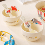 ⁦Luxurious Set Of 5pcs Disney Orignal - Ceramic Dinnerware with Portable Gift Box - Zootopia Judy⁩ - الصورة ⁦9⁩