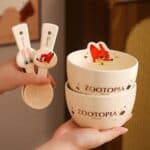 ⁦Luxurious Set Of 5pcs Disney Orignal - Ceramic Dinnerware with Portable Gift Box - Zootopia Judy⁩ - الصورة ⁦10⁩