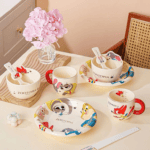 ⁦Luxurious Set Of 5pcs Disney Orignal - Ceramic Dinnerware with Portable Gift Box - Zootopia Judy⁩ - الصورة ⁦11⁩