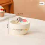 ⁦Luxurious Set Of 5pcs Disney Orignal - Ceramic Dinnerware with Portable Gift Box - Zootopia Judy⁩ - الصورة ⁦5⁩