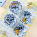⁦Set of 4 Pcs Ceramic Bowls 350ml Disney Orignal - Stitch Happy⁩ - الصورة ⁦2⁩