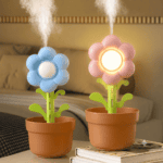 ⁦Mini Humidifier with LED - USB charging - 300ml Water Tank - 1pc Random - Flowers⁩ - الصورة ⁦3⁩