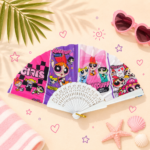⁦1Pc Random - Large Folding Hand Fan - Powerpuff⁩ - الصورة ⁦6⁩