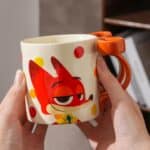 ⁦1Pc Random - Ceramic Mug 360ml Disney Orignal with Creative Ribbon – Zootopia⁩ - الصورة ⁦6⁩
