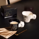 ⁦1Pc Random - Ceramic Mug 280ml Disney Orignal with Creative Handgrip – Mickey Mouse⁩ - الصورة ⁦7⁩