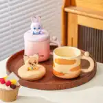 ⁦1Pc Random – Ceramic Mug 350ml Disney Orignal With a 3D Character Lid – Zootopia⁩ - الصورة ⁦5⁩
