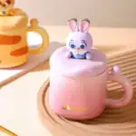 ⁦1Pc Random – Ceramic Mug 350ml Disney Orignal With a 3D Character Lid – Zootopia⁩ - الصورة ⁦9⁩