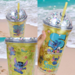 ⁦1Pc Random - Acrylic Ice Cup With Chalemoh - Stitch⁩ - الصورة ⁦2⁩