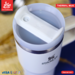 ⁦Stanley Quencher H2.O Tumbler With Handle 600ml - White⁩ - الصورة ⁦2⁩