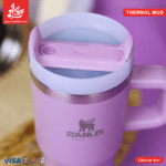 ⁦Stanley Quencher H2.O Tumbler With Handle 600ml - Purple⁩ - الصورة ⁦2⁩