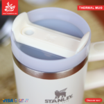 ⁦Stanley Quencher H2.O Tumbler With Handle 600ml - Off White⁩ - الصورة ⁦2⁩