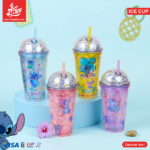 1Pc Random - Acrylic Ice Cup With Chalemoh - Stitch