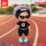 Hard Rubber Doll Potato With Music Barbie 22Cm - Style 1