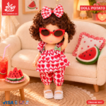 Hard Rubber Doll Potato With Music Barbie 22Cm - Style 2